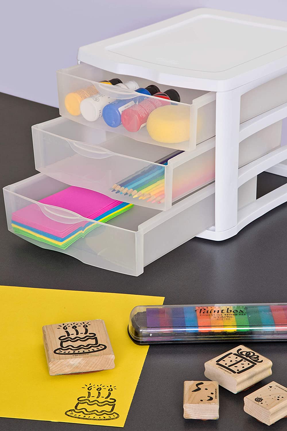 Unidad Cajonera mini de 3 cajones. 34.3cm L x 27.9cm W x 24.4cm H. 4pz - 1791 - Imagen 3