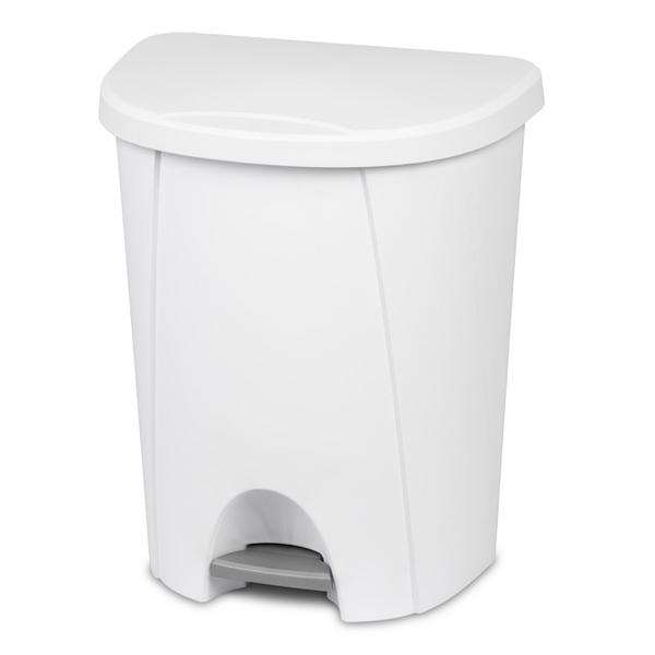 Cesto pedal 25 L blanco