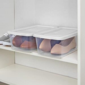 Caja de Plástico Para Almacenamiento,   6 Qt / 5.7L, 4242, Pack 18pz